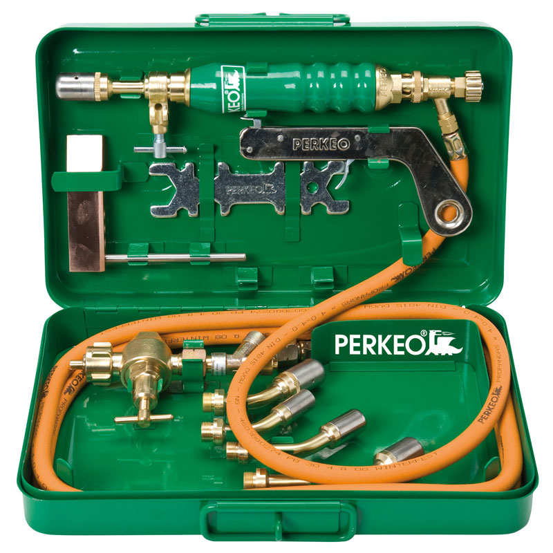 Perkeo Propan-Weich-u.Bleilötanlage mit Zub.im Koffer,Hfm,Anschl.G3/8"LH 